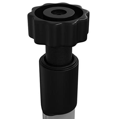 VidaXL Tuinrek met 3 schappen telescopisch aluminium zilverkleurig