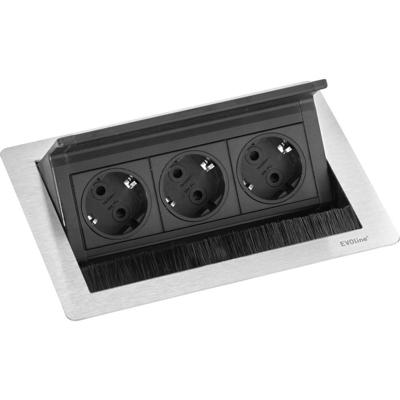 EVOline 159370024900 power uitbreiding 3 m 3 AC-uitgang(en) Binnen Zwart, Grijs EVOline 159370024900 power uitbreiding 3 m 3 AC-uitgang(en) Binnen Zwart, Grijs