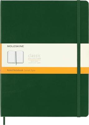 Notitieboek moleskine xl 190x250mm lijn hc green