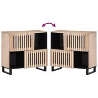 Dressoir 80x34x75 cm massief mangohout - thumbnail