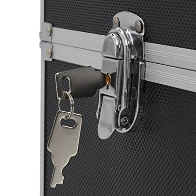 Make-up koffer 37x24x35 cm aluminium zwart Make-up koffer 37x24x35 cm aluminium zwart