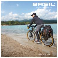 Bagagedragertas Basil Miles Tarpaulin 7 liter 32 x 20 x 20 cm - zwart/oranje - thumbnail