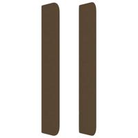 Boxspring met matras stof donkerbruin 140x200 cm - thumbnail