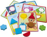 Detoa vormenpuzzel junior hout/karton 21 delig - thumbnail