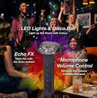 Easy Karaoke EKS828BT Smart Bluetooth Pedestal karaokesysteem met lichteffecten - thumbnail