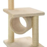 VidaXL Kattenkrabpaal met sisal krabpalen 65 cm beige - thumbnail