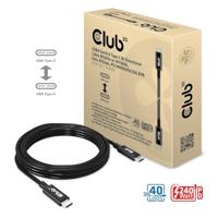 Club3D USB4 Gen 3x2 40Gbps 240W USB Type-C 3m - thumbnail