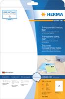 Herma 4683 210 x 148 mm Polyester folie Transparant 50 stuk(s) Permanent hechtend Folie-etiketten - thumbnail