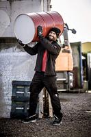 NITRAS SAFETY Knitted hat black m. rollrand - thumbnail