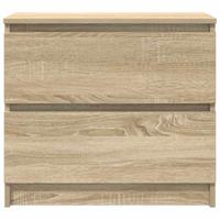 Tv-meubel 60x35x54 cm bewerkt hout sonoma eikenkleurig - thumbnail