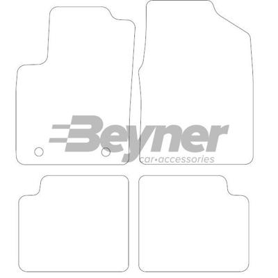 Velours Automatten passend voor Ford Ka 2008- 4-delig HL1202594 Velours Automatten passend voor Ford Ka 2008- 4-delig HL1202594