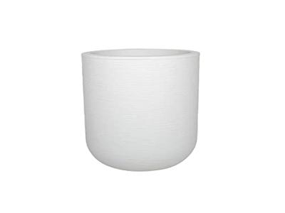 EDA PLASTIQUE - Ronde pot 40 cm Graphit'Up - 32,5 L - Gekalkt wit EDA PLASTIQUE - Ronde pot 40 cm Graphit'Up - 32,5 L - Gekalkt wit