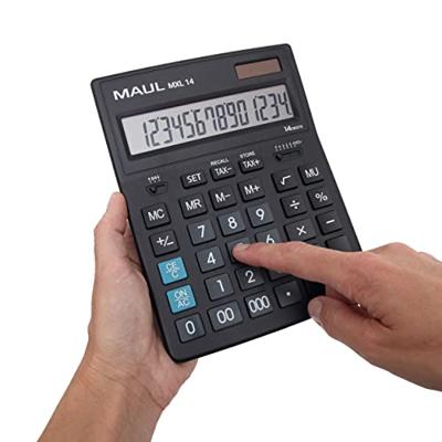 MAUL bureaurekenmachine MXL 14, zwart