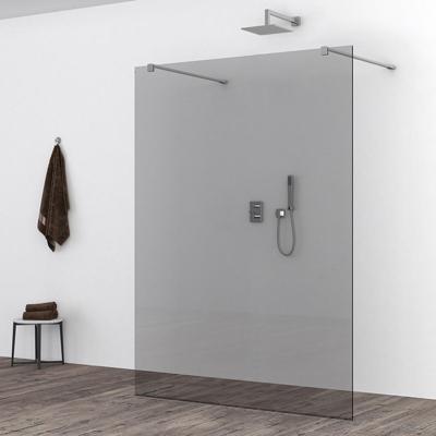 Wiesbaden Slim Inloopdouche 120x200cm - Rookglas - Nano Coating
