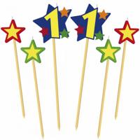 Prikker kaarsjes cijfer 11 - Taartkaarsen - thumbnail