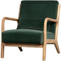 WOOOD Fauteuil 'Mark' Velvet, kleur Groen - thumbnail