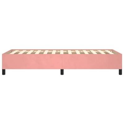 Bedframe fluweel roze 80x200 cm