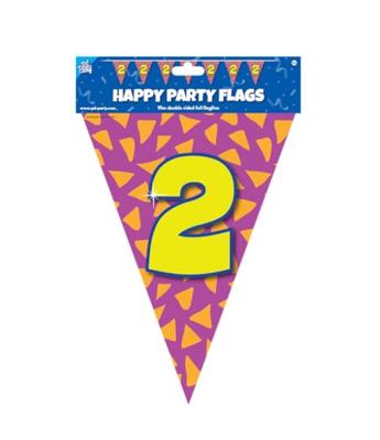 Happy Verjaardag Vlaggenlijn 2 Jaar (10m)