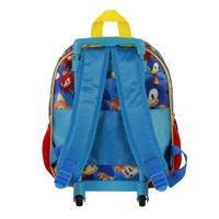Sonic The Hedgehog 3D Backpack with Wheels Sega Go Blue Small - thumbnail