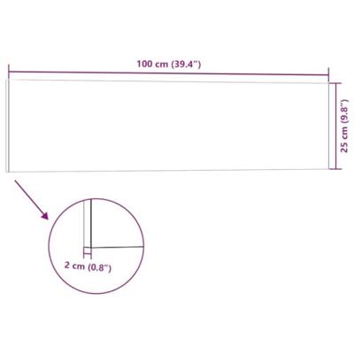 VidaXL Wandpanelen 14 st 3d 100x25 cm eps lichtgrijs