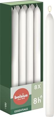 Bolsius Dinerkaarsen Cloudy white 230/20 Bolsius Dinerkaarsen Cloudy white 230/20