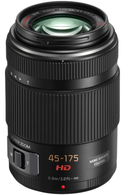 Panasonic Lumix 4-5,6/45-175 mm G X Vari H-PS45175E-K Telezoom objectief f/22 - 4.0 45 - 175 mm