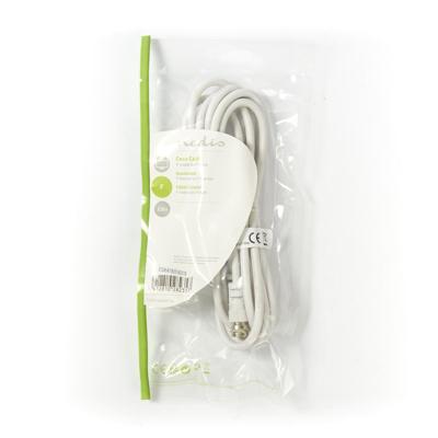 Satelliet- en Antennekabel | F Male - F Male | 2,0 m | Wit