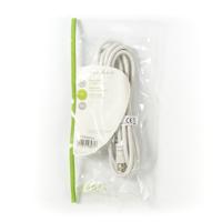 Satelliet- en Antennekabel | F Male - F Male | 2,0 m | Wit - thumbnail