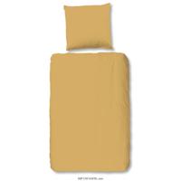 HIP Dekbedovertrek Uni 135x200 cm oker - thumbnail