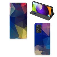 Samsung Galaxy A52 Stand Case Polygon Dark - thumbnail