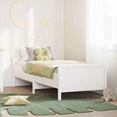 Uitbreidbaar Bedframe voor Kinderen Wit 80 x 130 / 165 / 200 cm