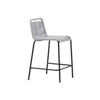 Nohr Outdoor Barkruk 'Karlene' kleur Lichtgrijs (zithoogte 61cm) - thumbnail