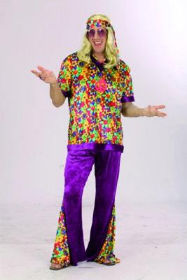 Flower power kleding 3-delig Lavender