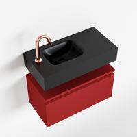 MONDIAZ ANDOR 60cm toiletmeubel fire. LEX 60cm wastafel urban links 1 kraangat - thumbnail