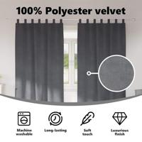 VidaXL Verduisterende gordijnen 2 pcs lichtgrijs 140 x 260 cm fluweel - thumbnail