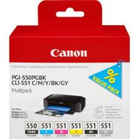 Canon PGI-550/CLI-551 Multipak PGBK/C/M/Y/BK/GY - thumbnail