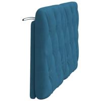 Hoofdbordkussen 120 cm fluweel blauw - thumbnail