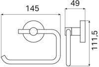 Toiletrolhouder Haceka Kosmos Zonder Klep Geborsteld Goud Haceka - thumbnail