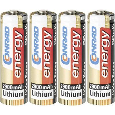 Conrad energy Extreme Power FR6 AA batterij (penlite) Lithium 2900 mAh 1.5 V 4 stuk(s) Conrad energy Extreme Power FR6 AA batterij (penlite) Lithium 2900 mAh 1.5 V 4 stuk(s)