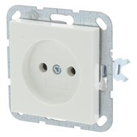 Gira System 55 Contactdoos | Inbouw | 1-voudig | Polarwit - 66.051.40 - thumbnail