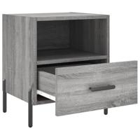 Nachtkastjes 2 st 40x35x47,5 cm bewerkt hout grijs sonoma eiken - thumbnail