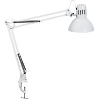 Bureaulamp maul study tafelklem excl.lamp e27 wit - thumbnail