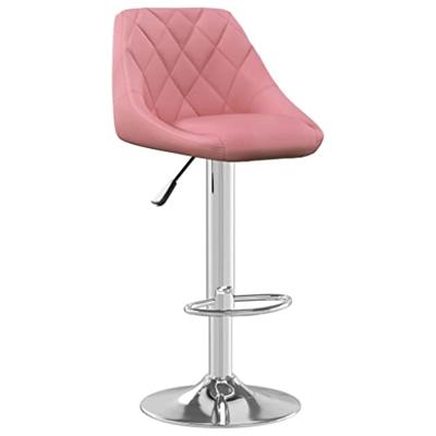 Barkrukken 2 st fluweel roze
