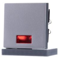 Merten 433860 Wisselschakelaar Afdekking System M Aluminium 1 stuk(s) - thumbnail