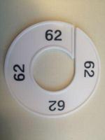 Maatring 9cm wit/zwart 62 - thumbnail