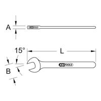 Steeksleutel met isolatie, 10 mm KS Tools 117.1510 - thumbnail
