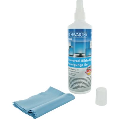 Schwaiger TVR300 501 Droge doekjes & vloeistof voor apparatuurreiniging LCD/LED/Plasma, LCD/TFT/Plasma, Beeldschermen/Plastik 250 ml Schwaiger TVR300 501 Droge doekjes & vloeistof voor apparatuurreiniging LCD/LED/Plasma, LCD/TFT/Plasma, Beeldschermen/Plastik 250 ml