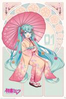 Poster Hatsune Miku - Sakura Kimono 61x91,5cm - thumbnail