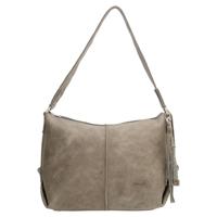 Handgemaakte stoere schoudertas met studs #03 S Licht grijs - thumbnail