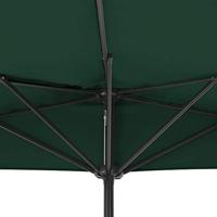 VidaXL Balkonparasol half met aluminium paal 300x155 cm groen - thumbnail